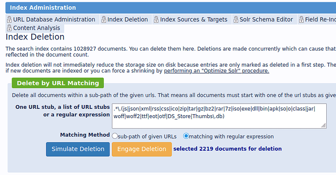 deleting unwanted filetypes